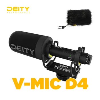 Зеркальный микрофон DEITY V-Mic D4, встроенный микрофон-дробовик для камер, Рекордеров, Смартфонов, ноутбуков, планшетов, Записывающий потоковый микрофон