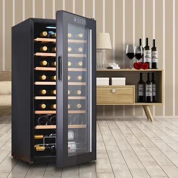 Умный винный шкаф с постоянной температурой, винный шкаф для красного вина, коммерческий винный шкаф из массива дерева 220 В/110 В, винный шкаф для красного вина