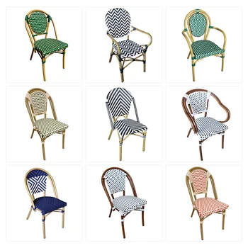 Французские уличные стулья из ротанга в ресторанах с проживанием в семье, оптовых производителях, кофейнях, на балконах, стульях для отдыха