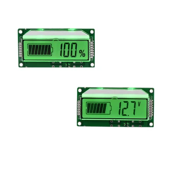 12 В Индикатор уровня заряда свинцовой батареи Тестер Емкости Литиевой Батареи Светодиодный Тестер Вольтметр с двойным дисплеем 6-63 В