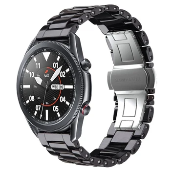 20-22 мм ремешки для samsung Galaxy watch 3 45 мм 41 мм ремешок active 2 galaxy watch 46 мм ремешок роскошный керамический correa для huawei gt2e