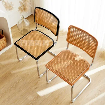Qa111 стул из массива дерева оптом, обеденный стул из ротанга среднего возраста, домашний стул в скандинавском ретро стиле, кофейный стул, обеденный стол и