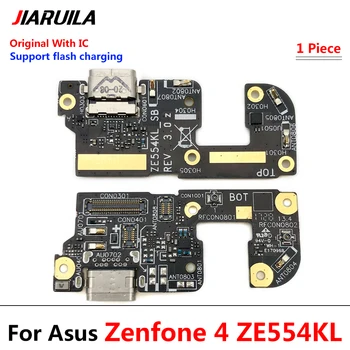 Для ASUS Zenfone 4 ZE554KL USB Порт Зарядное Устройство Док-станция Разъем Зарядная Плата Гибкий Кабель Микрофон Плата Микрофона