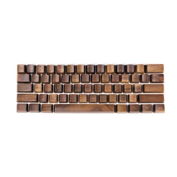Подгонянный Ореховый Деревянный Колпачок для ключей OEM Профиль Advanced Solid Keycaps Для механической клавиатуры Cherry Mx Switch 61 87 108