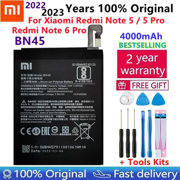 2023 Года 100% Новый Оригинальный аккумулятор телефона Xiaomi для Xiaomi Redmi Note 5 Note5 Note 6 Pro BN45 Сменные батареи емкостью 4000 мАч
