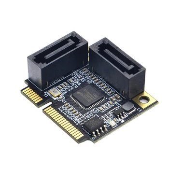 Конвертер PPYY-PCI-E PCI Express на 2 порта SATA 3.0, SSD, жесткий диск, контроллер SATA3, карта расширения, дополнительная карта с множителем SATA