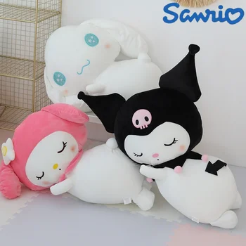 Sanrio Melody Kuromi Cinnamoroll Плюшевая игрушка Мягкая кукла Диванная подушка Одеяло Милая подушка Украшение комнаты Подарок для детей