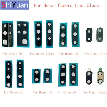 2 шт. заднее Стекло Объектива камеры Заднего Вида Для Huawei honor 30 20 Pro 20 10i 10 9X Play 9 Lite Замена Стеклянного Объектива камеры Ремонт