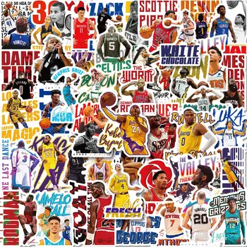 50 шт. разнообразных баскетбольных футбольных спортивных граффити, водонепроницаемые наклейки 