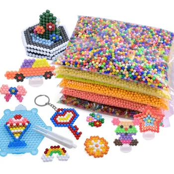 500pcs Magic Spray Water Beads DIY aqua Puzzles Toy Perler Hama Beads Ball Gift Perlen Learn Kids Toys игрушки для детей