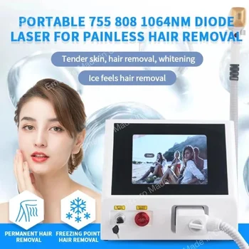 2023 заводская Розетка CE Одобрила Удаление волос Диодным лазером 808Nm 755 1064nm Александритовый лазер для Лучшего Удаления волос