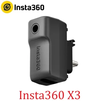 Адаптер микрофона Insta360 X3 для Insta 360 ONE X 3 Vlog Video, оригинальные аксессуары