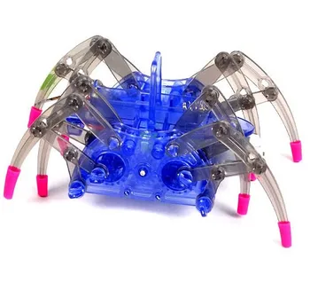 [Забавный] Электронный питомец, сделай сам, собери интеллектуальную электрическую игрушку-робота-паука, Обучающий набор 
