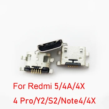 10-100 шт Разъем зарядной док-станции Для Xiaomi Redmi NOTE 4 4X/Redmi 4A 4x5/4 Pro/Y2/S2 Micro USB Разъем для зарядного устройства Разъем для порта