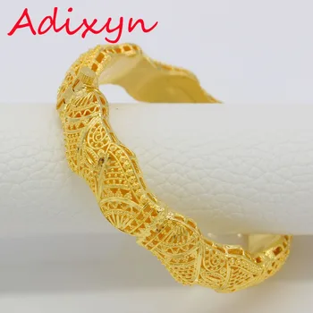 Дубайские браслеты для женщин/девочек 24k золотого цвета/медные браслеты и браслеты в африканском/арабском/кенийском стиле/подарки для Пасхальной вечеринки