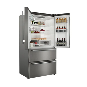 холодильник с французской дверью с нижней морозильной камерой, холодильник с боковой дверью