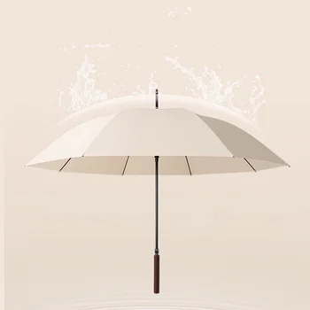 Дизайнерский зонт с длинной ручкой, Женский Автоматический Ветрозащитный Элегантный зонт, сильная фотография, Роскошный Винтажный Paraguas, непромокаемый