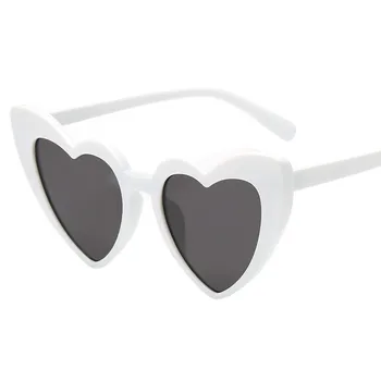 Солнцезащитные очки в форме сердца в стиле ретро, Винтажные женские солнцезащитные очки в форме сердца с защитой UV400, Хиппи, День Рождения, праздничная вечеринка, Клубные очки