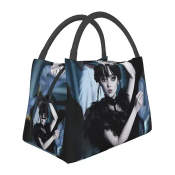 Изолированная сумка для ланча Wednesday Addams для кемпинга, путешествий, фильма 