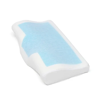 1 Шт. подушка из пены с эффектом памяти, летняя ледяная ортопедическая подушка для сна против храпа на шею, подушка + наволочка для домашнего постельного белья