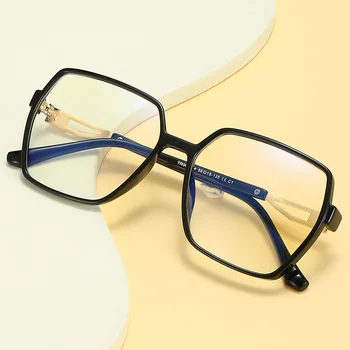 Новые очки с защитой от синего света с большим квадратным и плоским распределением света, уличная фотография интернет-знаменитостей, ins, мобильные