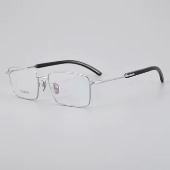 Роскошные очки из натурального Рога Буйвола, квадратные мужские деловые титановые оптические очки ручной работы, линзы для женщин, классическая Оправа для очков