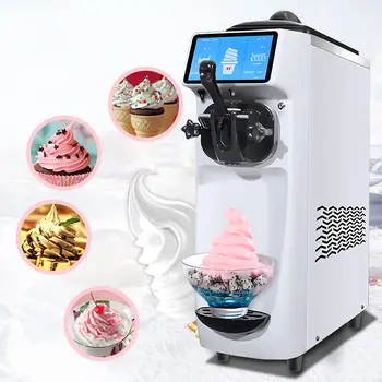 Машина для приготовления мороженого в кофейне Коммерческая машина для приготовления мягкого мороженого