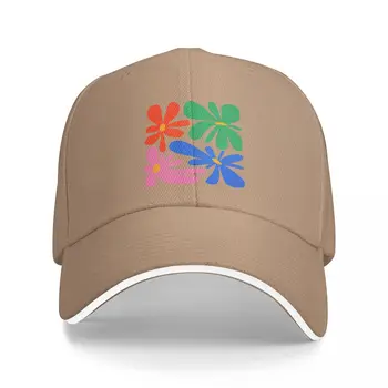 Бейсболка с резинкой для мужчин и женщин, цветение: Персиковый Матисс, Цветная Серия 04 Wild Ballhats, Мужская шляпа