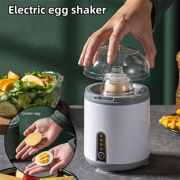 Электрический Шейкер для яиц, Полноавтоматический Миксер для Взбивания Яичного белка и Желтка, Зарядка через USB, Устройство для Приготовления Золотых яиц