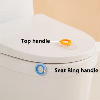 Устройство для подъема сиденья унитаза синего цвета Избегайте прикосновений Высокая несущая способность Аксессуары для инструментов для ванной комнаты для дверного оконного шкафа
