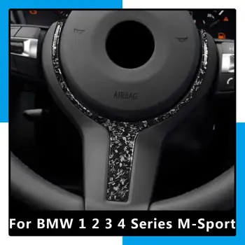 Для BMW F20 F22 F30 F31 F32 F10 F06 F12 F15 F16 M-Sport Сменная Кузница Из Углеродного Волокна Отделка Рулевого Колеса ABS Автомобильные Аксессуары