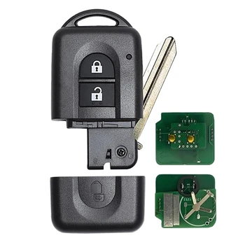 Автомобильный Дистанционный ключ без ключа с 2 кнопками 433 МГц ID46 с чипом для Nissan X-Trail Qashqai Pathfinder 285E34X00A 285E3EB30A