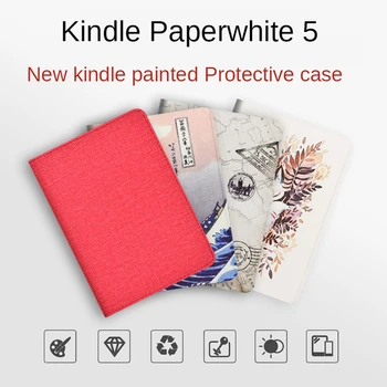2021 Совершенно Новый Магнитный чехол для Amazon Kindle Paperwhite 5 11-го поколения 6,8 Дюйма с Подставкой/ремешком для рук и функцией автоматического перехода в режим ожидания
