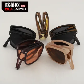 Солнцезащитные очки с защитой от ультрафиолета Uv400, солнцезащитные очки в удобной овальной оправе, Складные солнцезащитные очки, женские поляризаторы
