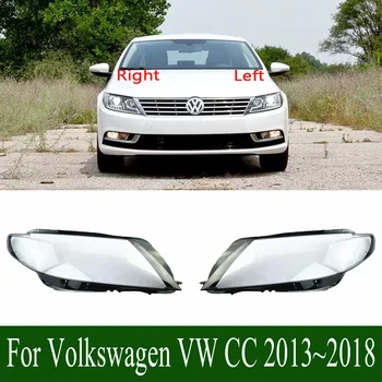Для Volkswagen VW CC 2013 ~ 2018 Корпус фары Крышка Фары Прозрачный Абажур Линзы Из оргстекла Заменить оригинальный абажур