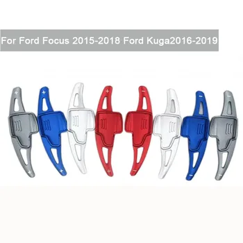Алюминиевая Наклейка на Автомобильную Коробку передач с Удлинителем Рычага переключения передач на рулевом колесе Для Ford Focus 2015-2018 Ford Kuga2016-2019