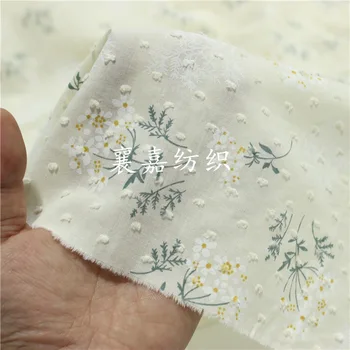 Фрагментированная хлопчатобумажная ткань, хлопчатобумажная ткань жаккардового кроя, классическая детская ткань с мелким цветочным рисунком, ткань для женской одежды, ткань для штор