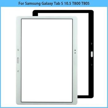 Для Samsung Galaxy Tab S 10,5 SM-T800 SM-T805 T800 T805 Сенсорный экран ЖК-Передняя Внешняя Стеклянная Панель Замена Стеклянной крышки сенсорного экрана