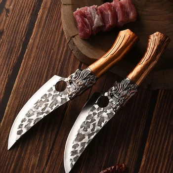 2 Типа Обвалочных Ножей 6-ДЮЙМОВЫЙ Охотничий нож из нержавеющей стали, Тактический Военный Нож для рыбалки, Мясницкий нож шеф-повара для разделки мяса