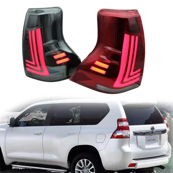 2 Шт. Задний фонарь Для Toyota Prado 2010-2017 Красный Чернеющий светодиодный задний Фонарь Автомобильные Аксессуары