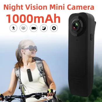 Новая Мини-камера Ночного Видения A18 1080P HD 1000mAh Micro Camcorder Bodycam DV Видеомагнитофон для Домашнего Спортивного класса Онлайн-встречи