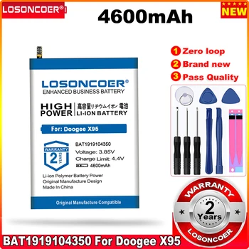 Аккумулятор LOSONCOER 4600mAh BAT2019104350 для аккумулятора мобильного телефона Doogee X95