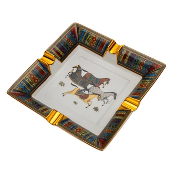 Керамический мундштук с позолотой в европейском стиле, подставка для сигар, товары для дома