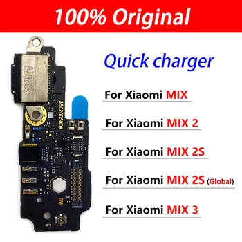 100% Оригинал для Xiaomi Mix 2 2S 3 Mix3 Быстрая зарядка, USB зарядное устройство, разъем для подключения порта, микрофон, док-станция для печатной платы, гибкий кабель