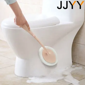 JJYY Портативная Щетка для унитаза Многофункциональная Губка С Длинной ручкой Для мытья пола в ванной, Домашняя щетка для чистки Ванной Комнаты Stonego