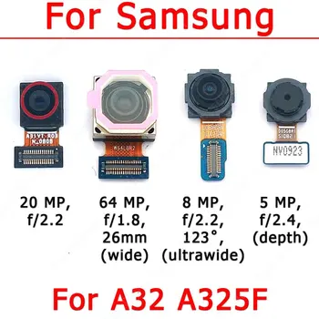 Оригинальная задняя фронтальная камера для Samsung Galaxy A32 A325F, Фронтальная камера для селфи с задней стороны, Маленький модуль камеры, Гибкие Запасные части