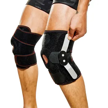Наколенники для работы, двойная стальная пластина, Регулируемая ткань, сильная поддержка для реабилитации, спортивный бандаж для коленной чашечки, Тренировка локтя