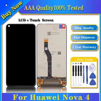 100% Протестированный OEM-дисплей для Huawei Nova 4 ЖК-дисплей с сенсорным экраном, дигитайзер в сборе, запасные части для телефона