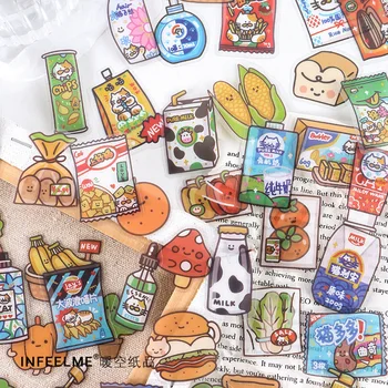 40 шт./упак. Декоративная наклейка для дневника продуктов питания в круглосуточном магазине