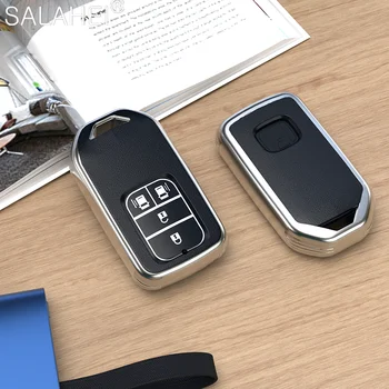 Чехол Для ключей автомобиля Из ТПУ Honda Odyssey Elysion 4 Кнопки Smart Remote Fob Защитный Чехол Брелок Куртка Сумка Автоаксессуары